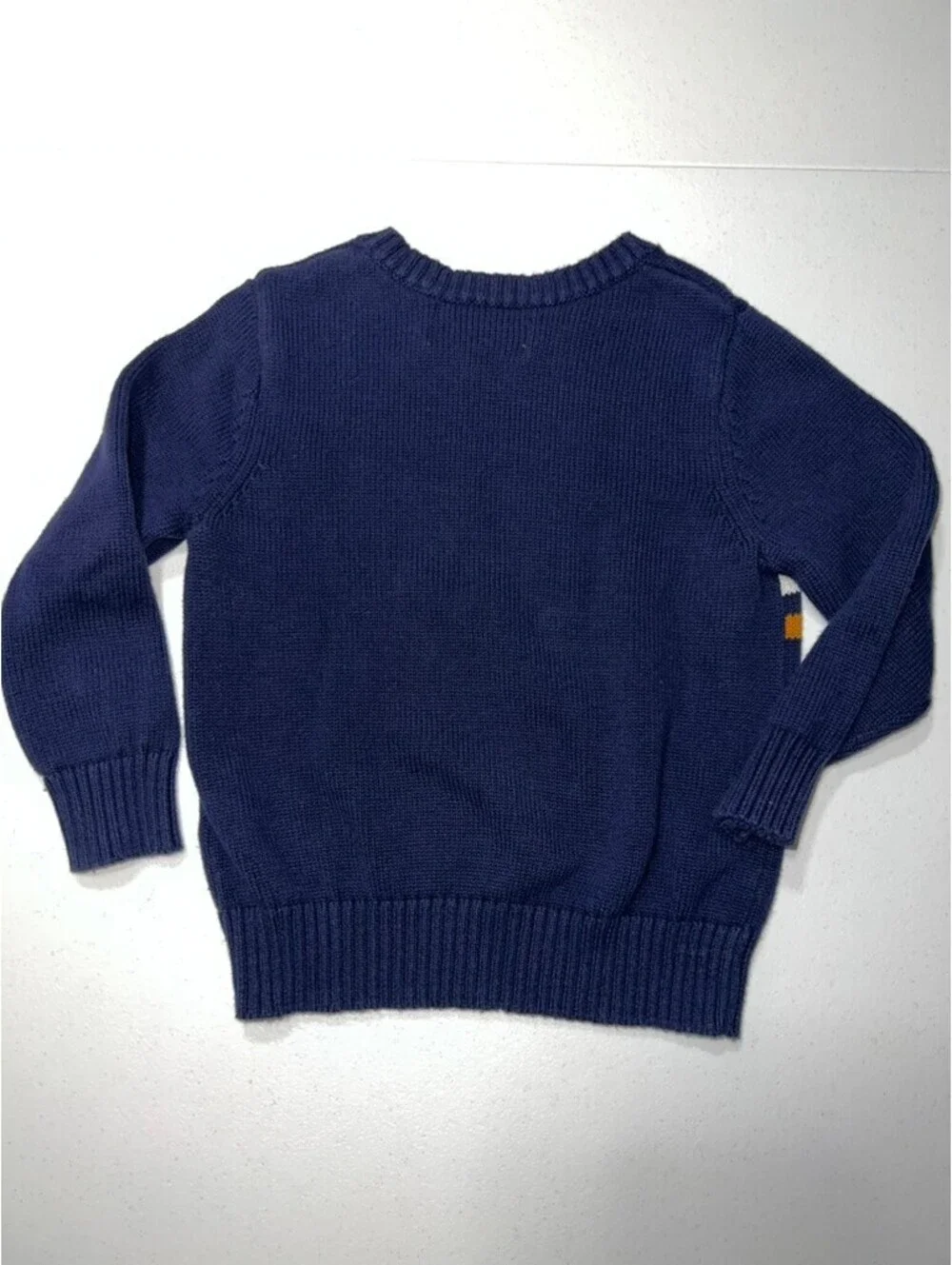 Old Navy Toddler Boys Toddler 4T Knitted Crewneck navy striped Sweater